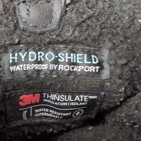 Rockport thinsulate grey leather upper lace up  tall boots size 7.5 - Picture 4 of 7